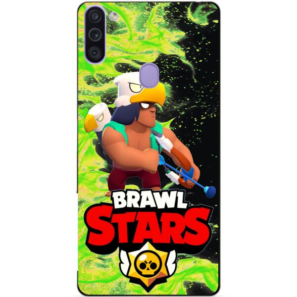 

Силиконовый бампер чехол Candy для Samsung M11 Galaxy M115f с Героем Brawl Stars Бо