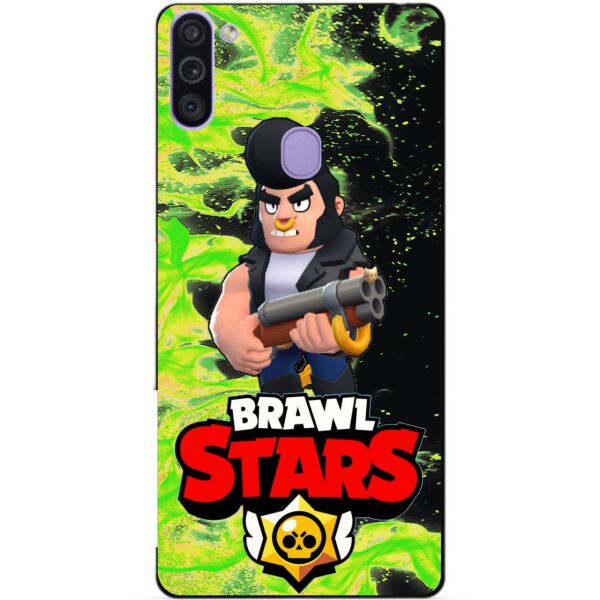 

Силиконовый бампер чехол Candy для Samsung M11 Galaxy M115f с Героем Brawl Stars Булл