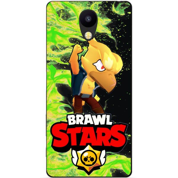 

Силиконовый бампер чехол Candy для Meizu M5 с Героем Brawl Stars Ворон Феникс