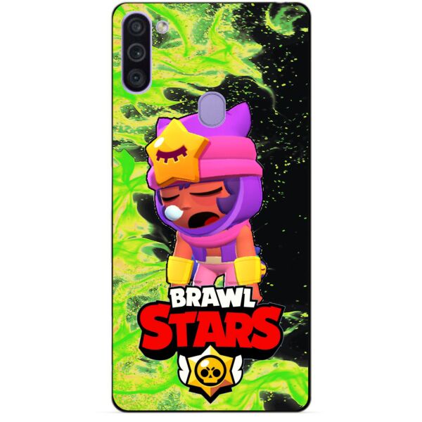 

Силиконовый бампер чехол Candy для Samsung M11 Galaxy M115f с Героем Brawl Stars Сэнди