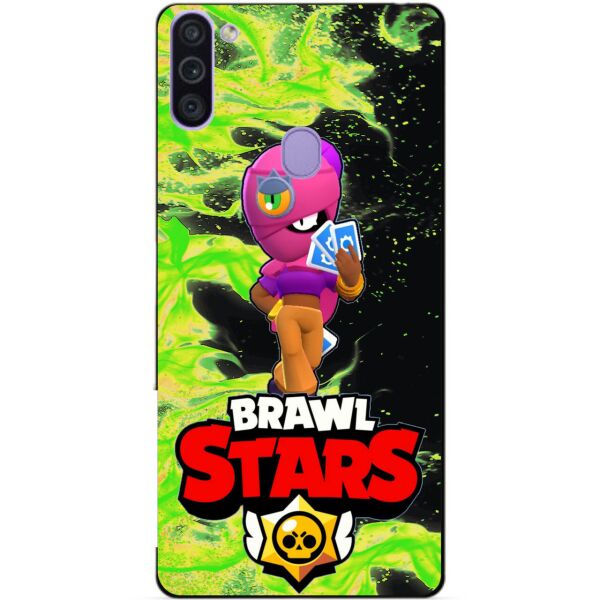 

Силиконовый бампер чехол Candy для Samsung M11 Galaxy M115f с Героем Brawl Stars Тара