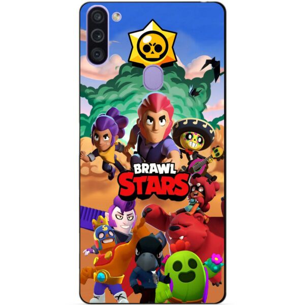 

Силиконовый бампер чехол Candy для Samsung M11 Galaxy M115f с рисунком Brawl Stars