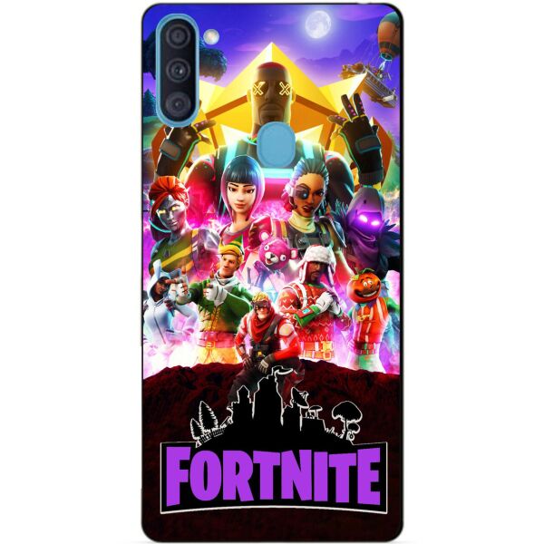 

Силиконовый бампер чехол Candy для Samsung M11 Galaxy M115f с рисунком Fortnite