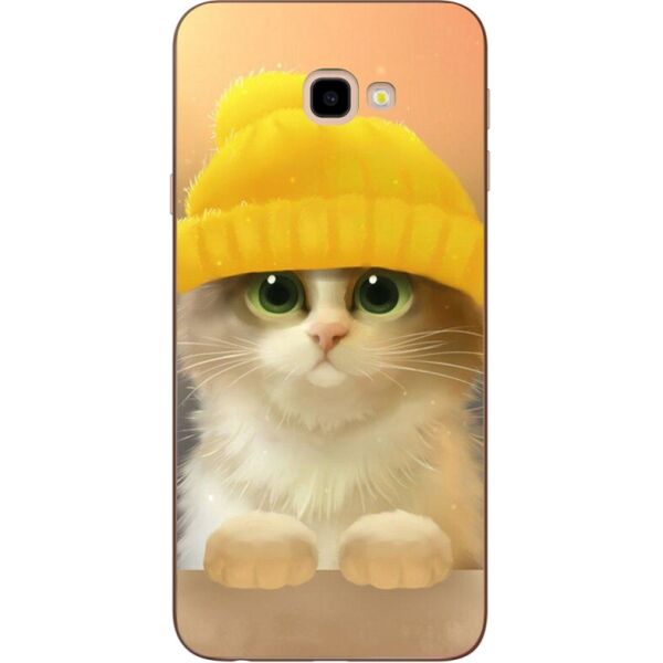 

Бампер силиконовый Candy для Samsung J4 Plus Galaxy J415 с рисунком Котик в шапке