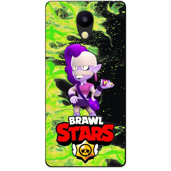 

Силиконовый бампер чехол Candy для Meizu M5 с Героем Brawl Stars Эмз