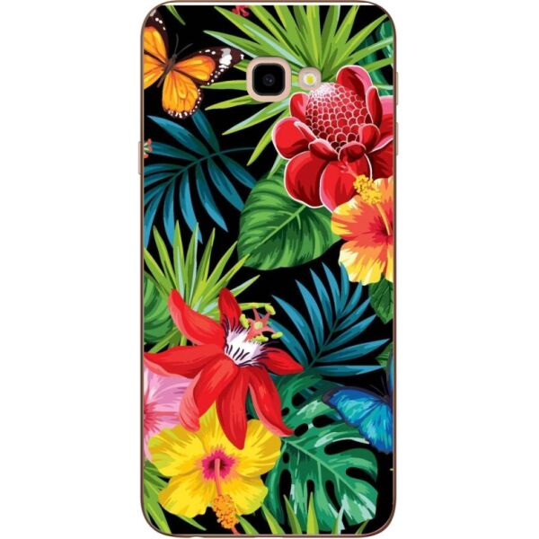 

Бампер силиконовый Candy для Samsung J4 Plus Galaxy J415 с рисунком Райские цветы