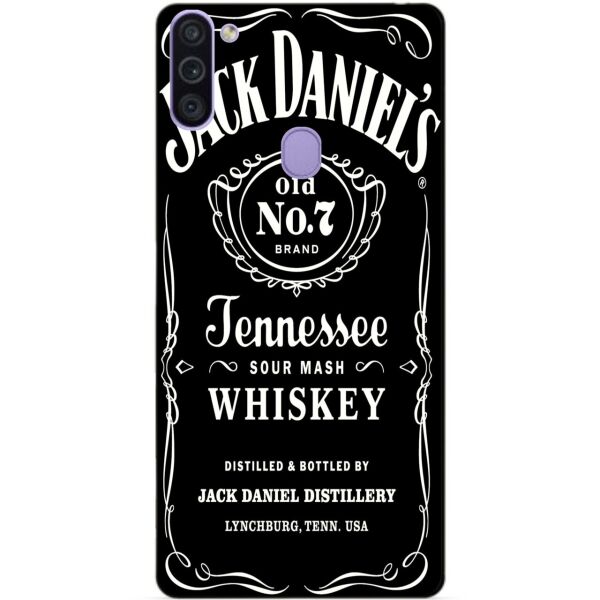 

Силиконовый бампер чехол Candy для Samsung M11 с рисунком Jack Daniels