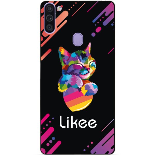 

Силиконовый бампер чехол Candy для Samsung M11 с рисунком Likee