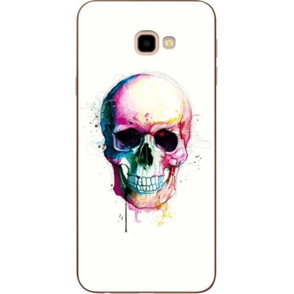 

Бампер силиконовый Candy для Samsung J4 Plus Galaxy J415 с рисунком Череп в краске