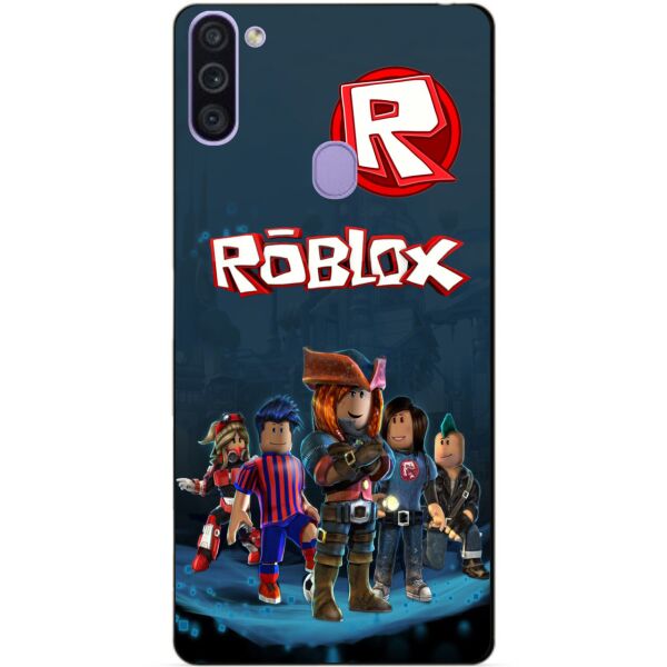 

Силиконовый бампер чехол Candy для Samsung M11 с рисунком Roblox