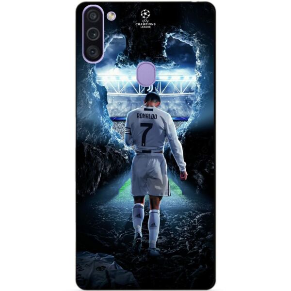 

Силиконовый бампер чехол Candy для Samsung M11 с рисунком Ronaldo