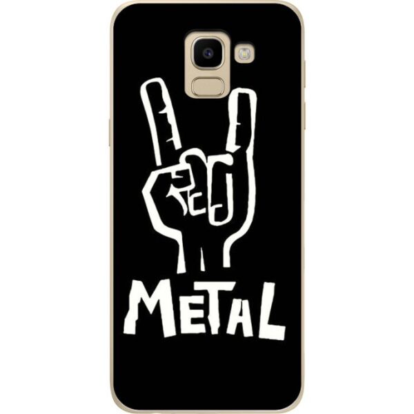 

Бампер силиконовый Candy для Samsung J6 2018 Galaxy J600 с рисунком Metal