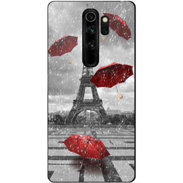 

Силиконовый чехол бампер Candy для Xiaomi Redmi Note 8 Pro с рисунком Дождь в Париже