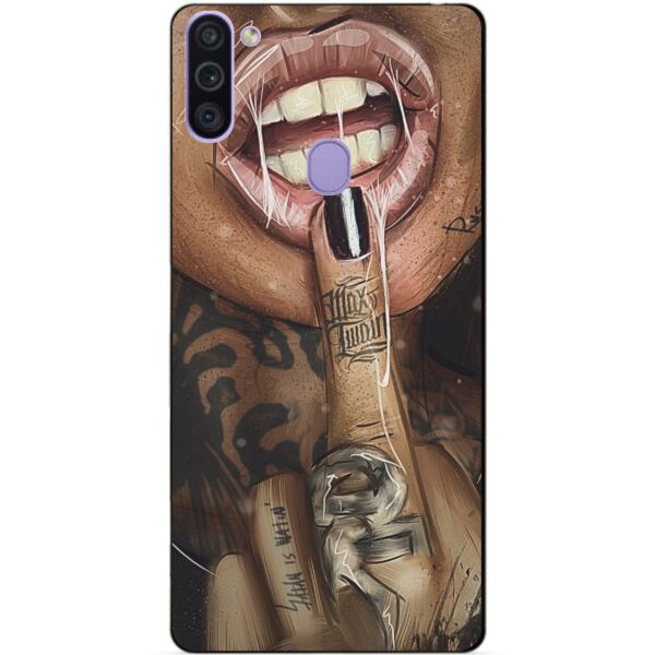 

Силиконовый бампер чехол Candy для Samsung M11 с рисунком Swag