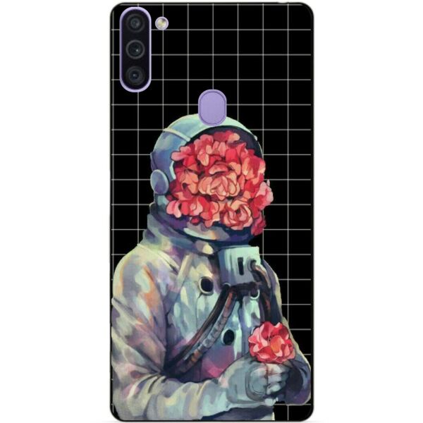 

Силиконовый бампер чехол Candy для Samsung M11 с рисунком Букет цветов