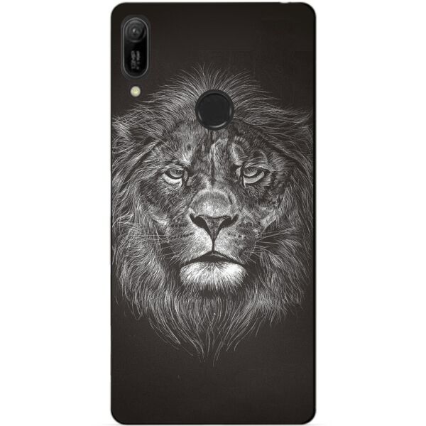 

Бампер силиконовый чехол Candy для Huawei Y6 Pro 2019 Лев мелом