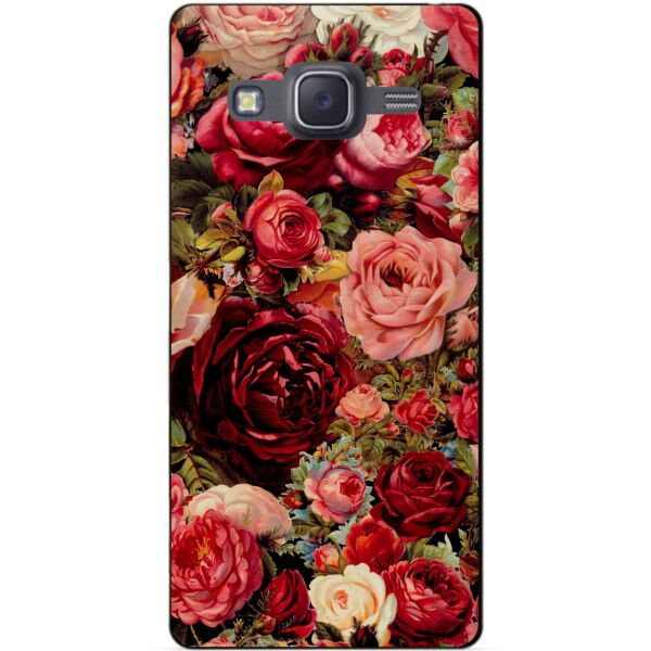 

Чехол силиконовый бампер Candy для Samsung J7 Galaxy J700 с рисунком Красные Розы