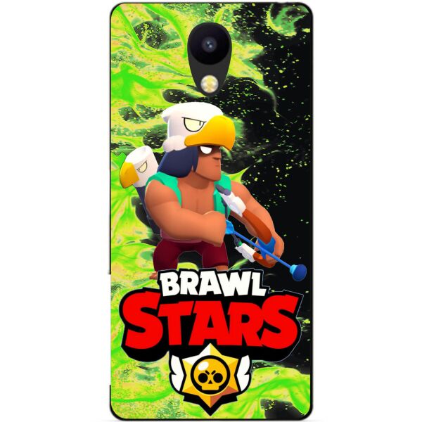 

Силиконовый бампер чехол Candy для Meizu M5c с Героем Brawl Stars Бо