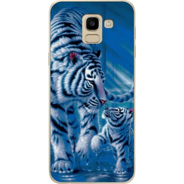 

Бампер силиконовый Candy для Samsung J6 2018 Galaxy J600 с рисунком Тигры