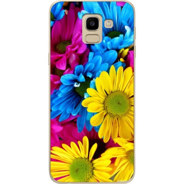 

Бампер силиконовый Candy для Samsung J6 2018 Galaxy J600 с рисунком Хризантемы