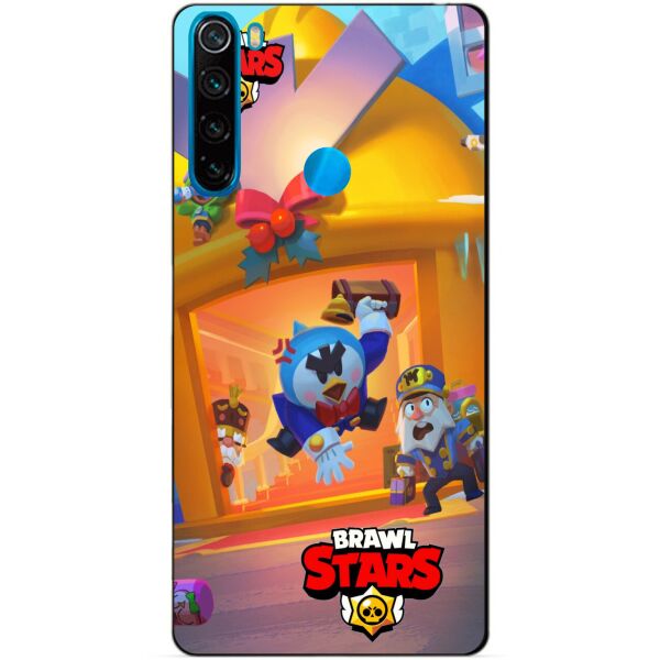 

Силиконовый чехол бампер Candy для Xiaomi Redmi Note 8 Веселые Каникулы Мистер П. Бравл Старс