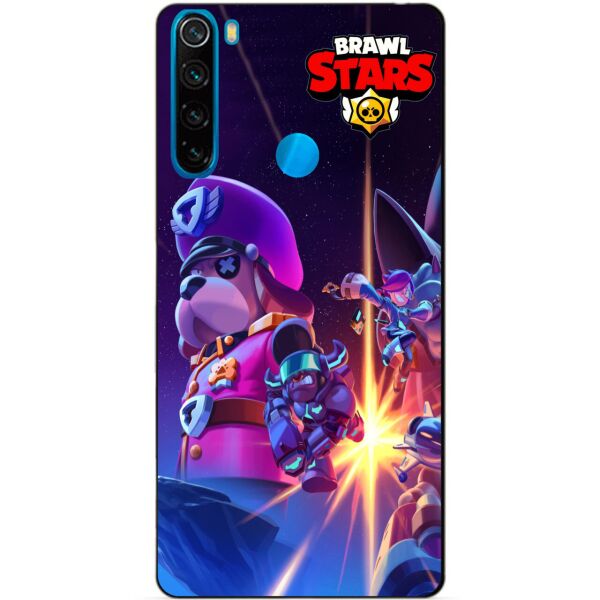 

Силиконовый чехол бампер Candy для Xiaomi Redmi Note 8 Космоопера старр Бравл Старс