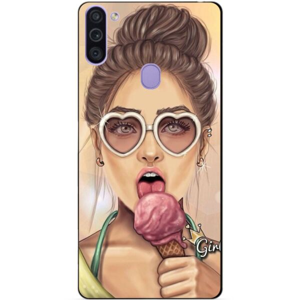 

Силиконовый бампер чехол Candy для Samsung M11 с рисунком Мороженое