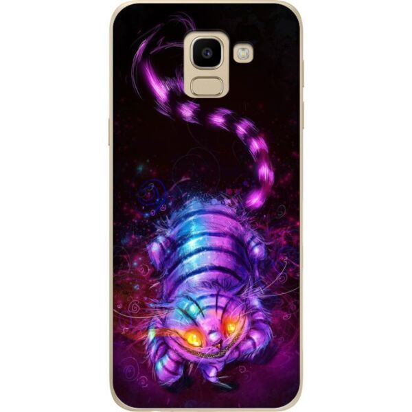 

Бампер силиконовый Candy для Samsung J6 2018 Galaxy J600 с рисунком Чеширский кот