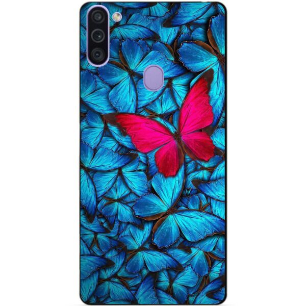 

Силиконовый бампер чехол Candy для Samsung M11 с рисунком Мотыльки