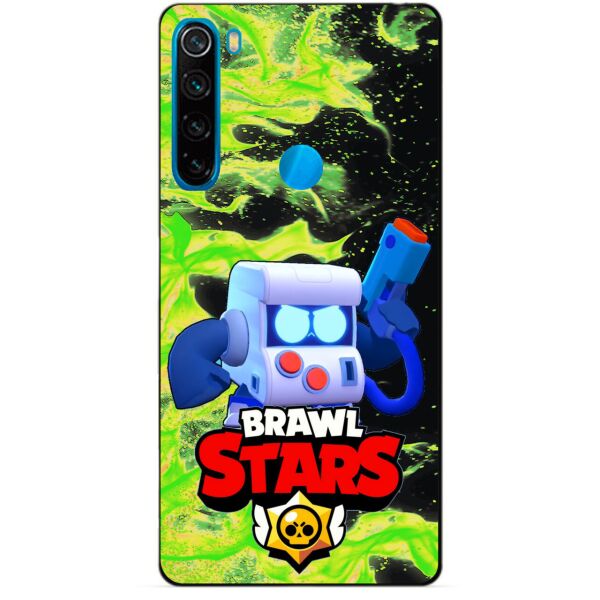 

Силиконовый чехол бампер Candy для Xiaomi Redmi Note 8 с Героем Brawl Stars 8-Бит