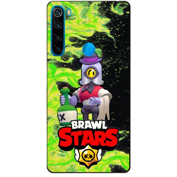 

Силиконовый чехол бампер Candy для Xiaomi Redmi Note 8 с Героем Brawl Stars Барли