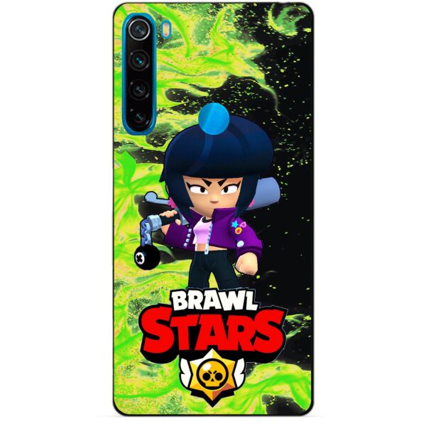 

Силиконовый чехол бампер Candy для Xiaomi Redmi Note 8 с Героем Brawl Stars Биби