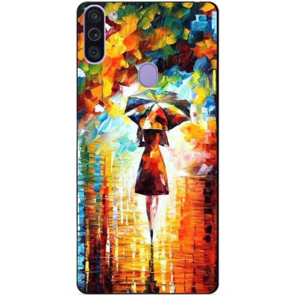 

Силиконовый бампер чехол Candy для Samsung M11 с рисунком Прогулка