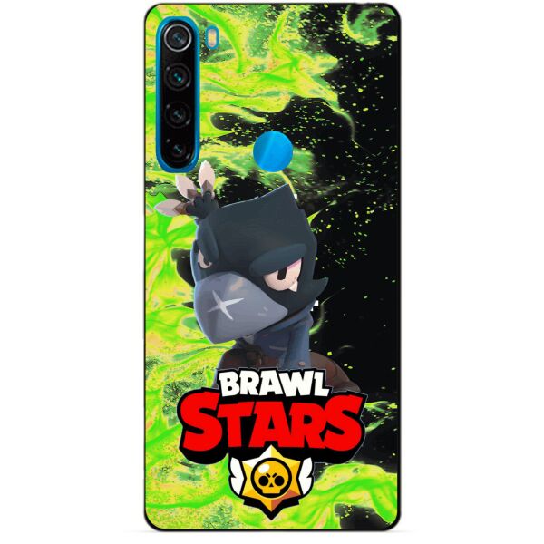 

Силиконовый чехол бампер Candy для Xiaomi Redmi Note 8 с Героем Brawl Stars Ворон