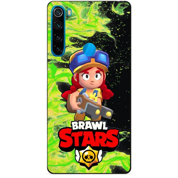 

Силиконовый чехол бампер Candy для Xiaomi Redmi Note 8 с Героем Brawl Stars Джесси