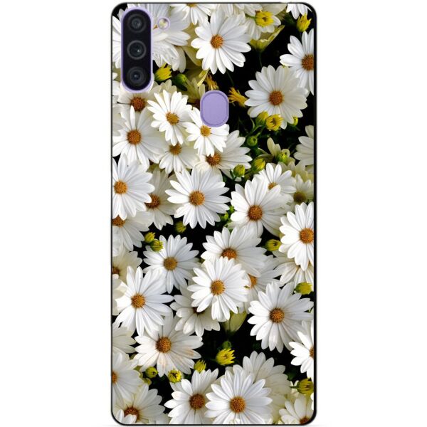 

Силиконовый бампер чехол Candy для Samsung M11 с рисунком Ромашки