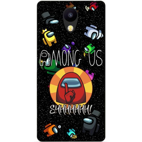 

Силиконовый бампер чехол Candy для Meizu M5c с рисунком Among Us