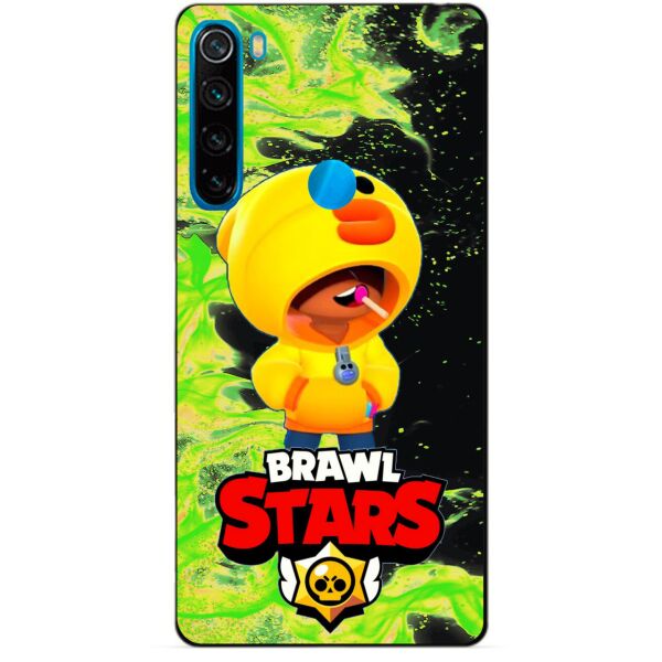 

Силиконовый чехол бампер Candy для Xiaomi Redmi Note 8 с Героем Brawl Stars Леон утка