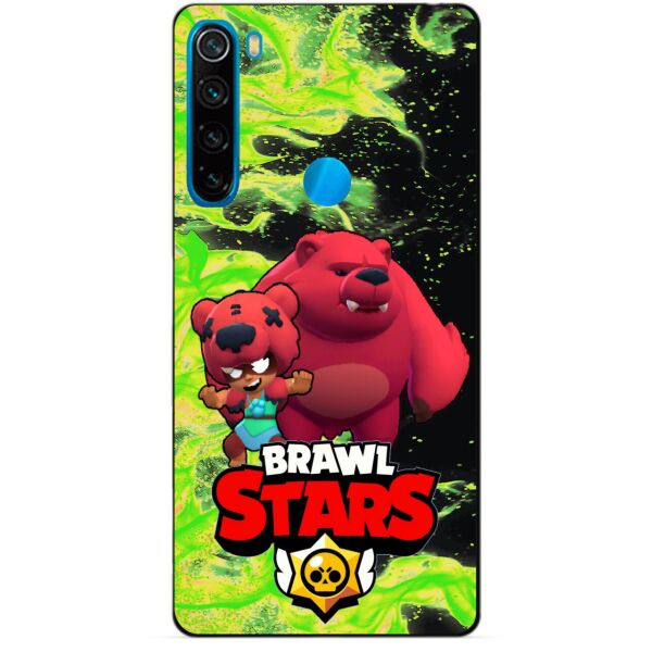 

Силиконовый чехол бампер Candy для Xiaomi Redmi Note 8 с Героем Brawl Stars Нита Мишка