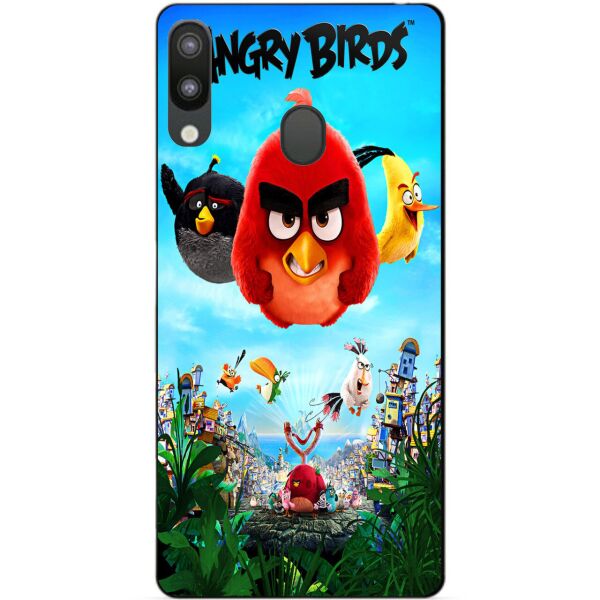 

Силиконовый бампер чехол Candy для Samsung M20 2019 Galaxy M205f с рисунком Angry Birds
