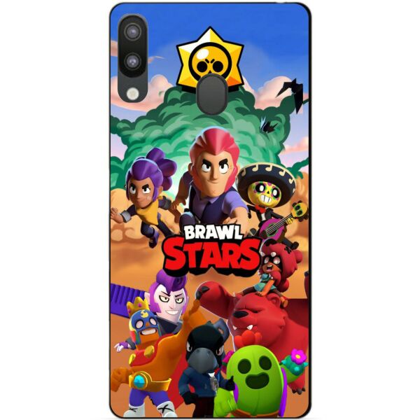 

Силиконовый бампер чехол Candy для Samsung M20 2019 Galaxy M205f с рисунком Brawl Stars