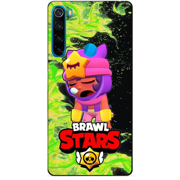 

Силиконовый чехол бампер Candy для Xiaomi Redmi Note 8 с Героем Brawl Stars Сэнди