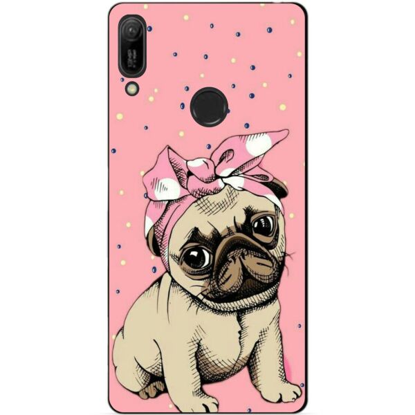 

Бампер силиконовый чехол Candy для Huawei Y6 Pro 2019 с рисунком Волк в косынке