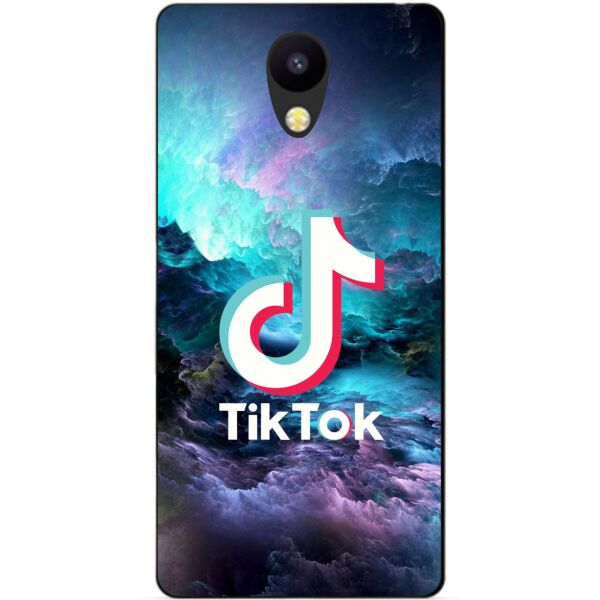 

Силиконовый бампер чехол Candy для Meizu M5c с рисунком Tik Tok