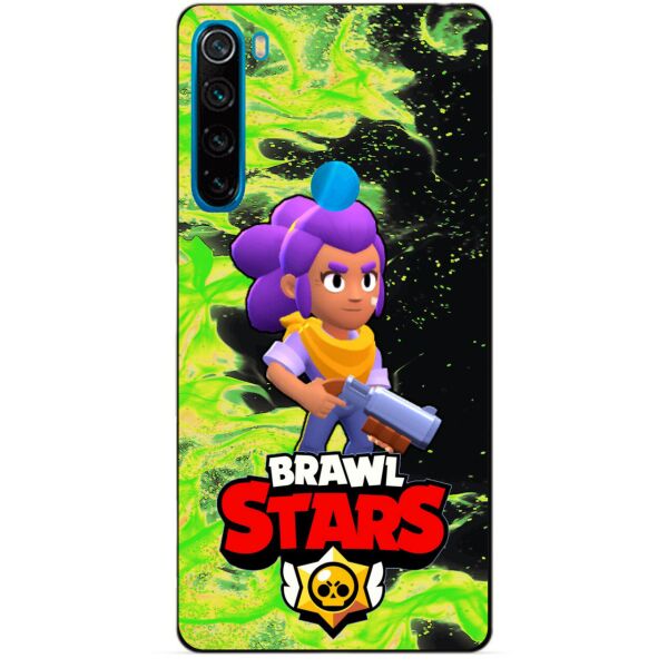 

Силиконовый чехол бампер Candy для Xiaomi Redmi Note 8 с Героем Brawl Stars Шелли