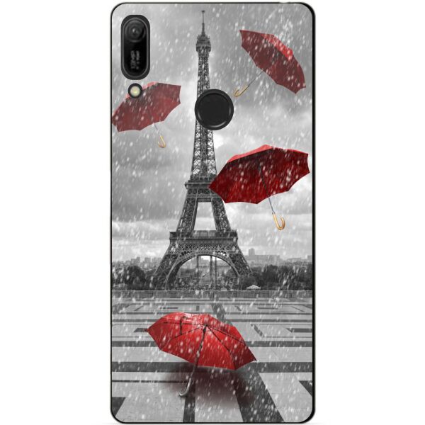 

Бампер силиконовый чехол Candy для Huawei Y6 Pro 2019 с рисунком Дождь в Париже