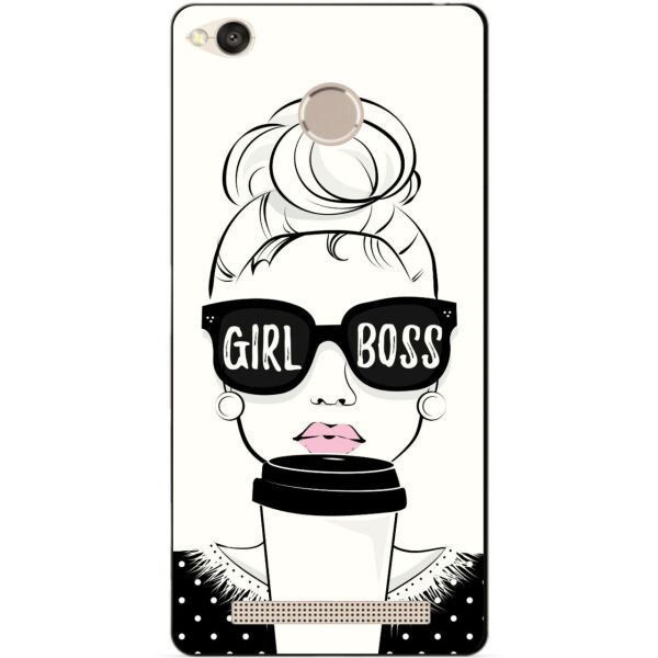 

Чехол силиконовый бампер Candy для Xiaomi Redmi 3s 3 Pro с рисунком Girl Boss