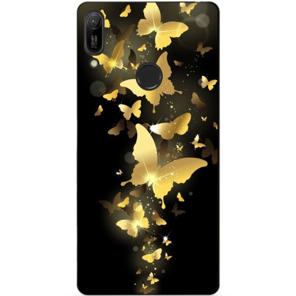 

Бампер силиконовый чехол Candy для Huawei Y6 Pro 2019 с рисунком Золотые бабочки