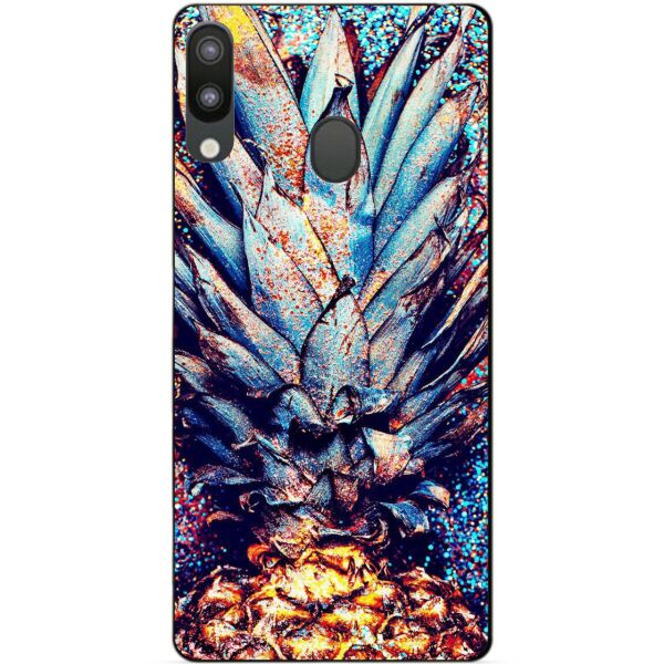 

Силиконовый бампер чехол Candy для Samsung M20 2019 Galaxy M205f с рисунком Ананас
