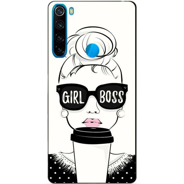 

Силиконовый чехол бампер Candy для Xiaomi Redmi Note 8 с рисунком Girl Boss
